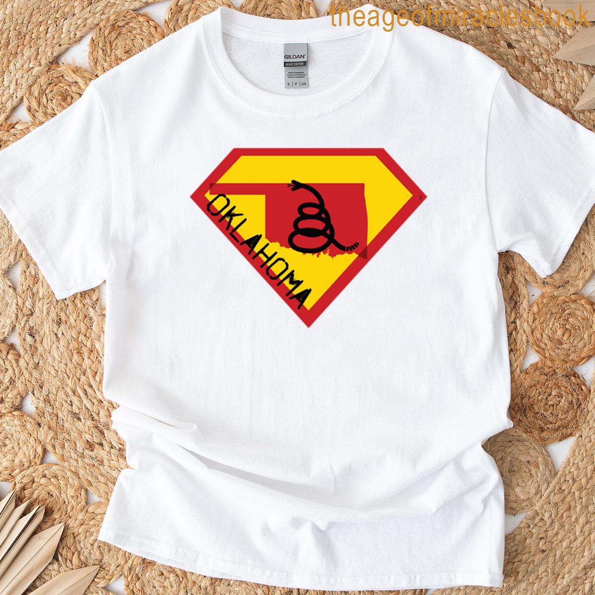 Oklahoman Okie Sooner Shield – Freedom Is The Superpower – Modern Gadsden Snake Flag – Dont Tread On T-shirt
