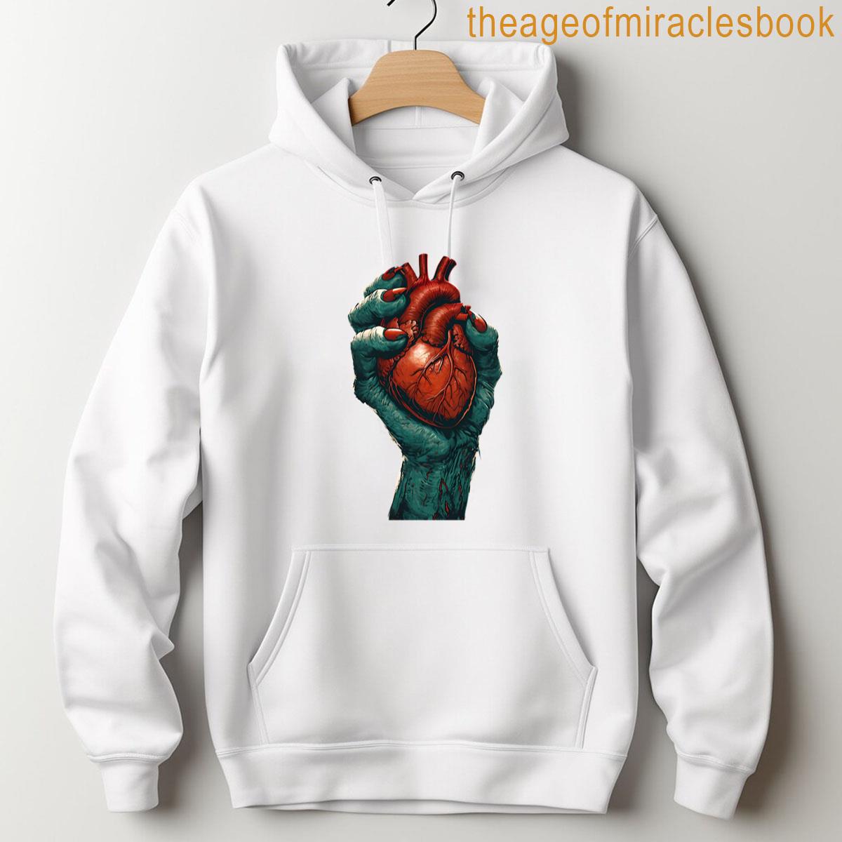 Alternative view of Zombie Halloween Hand Holding Heart T-shirt