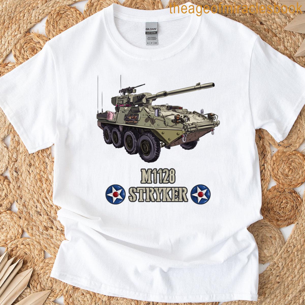 American Military Armored Vehicle M1128 Stryker T-shirt