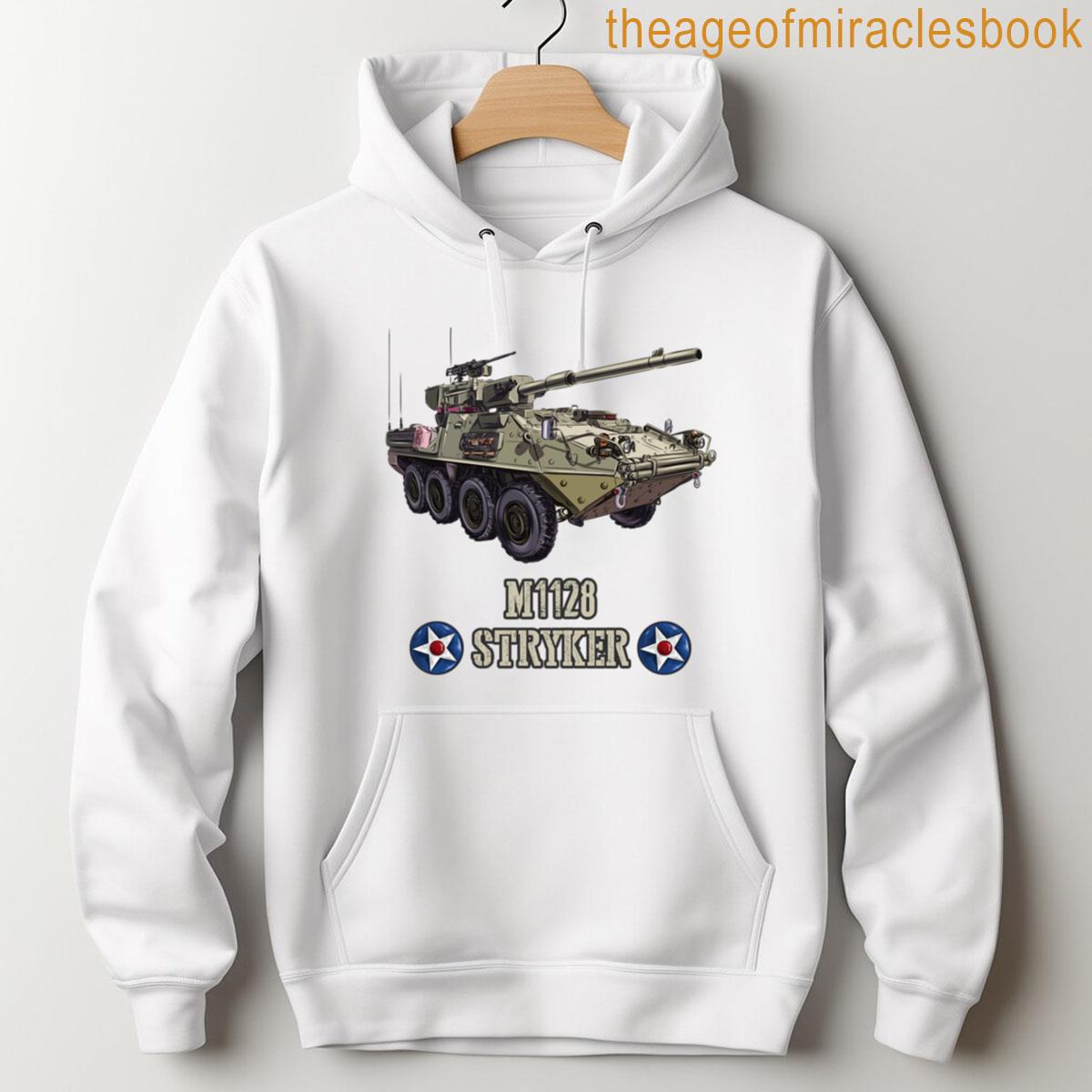 Alternative view of American Military Armored Vehicle M1128 Stryker T-shirt