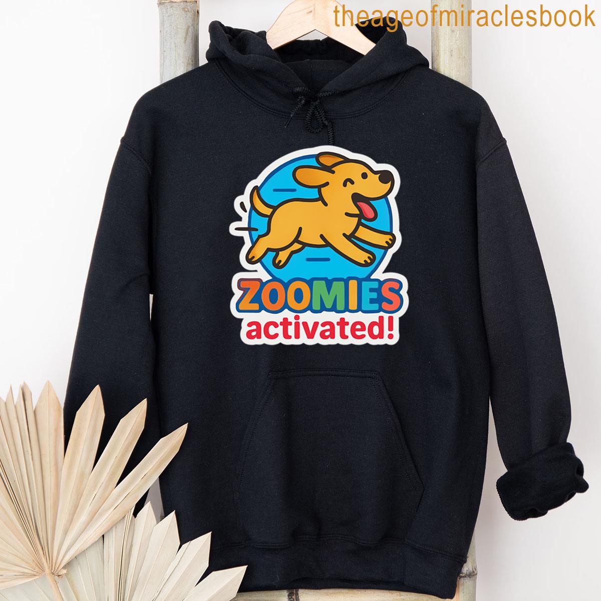 Alternative view of Zoomies Activated -funny Running Dog Sticker For Pet Lovers T-shirt