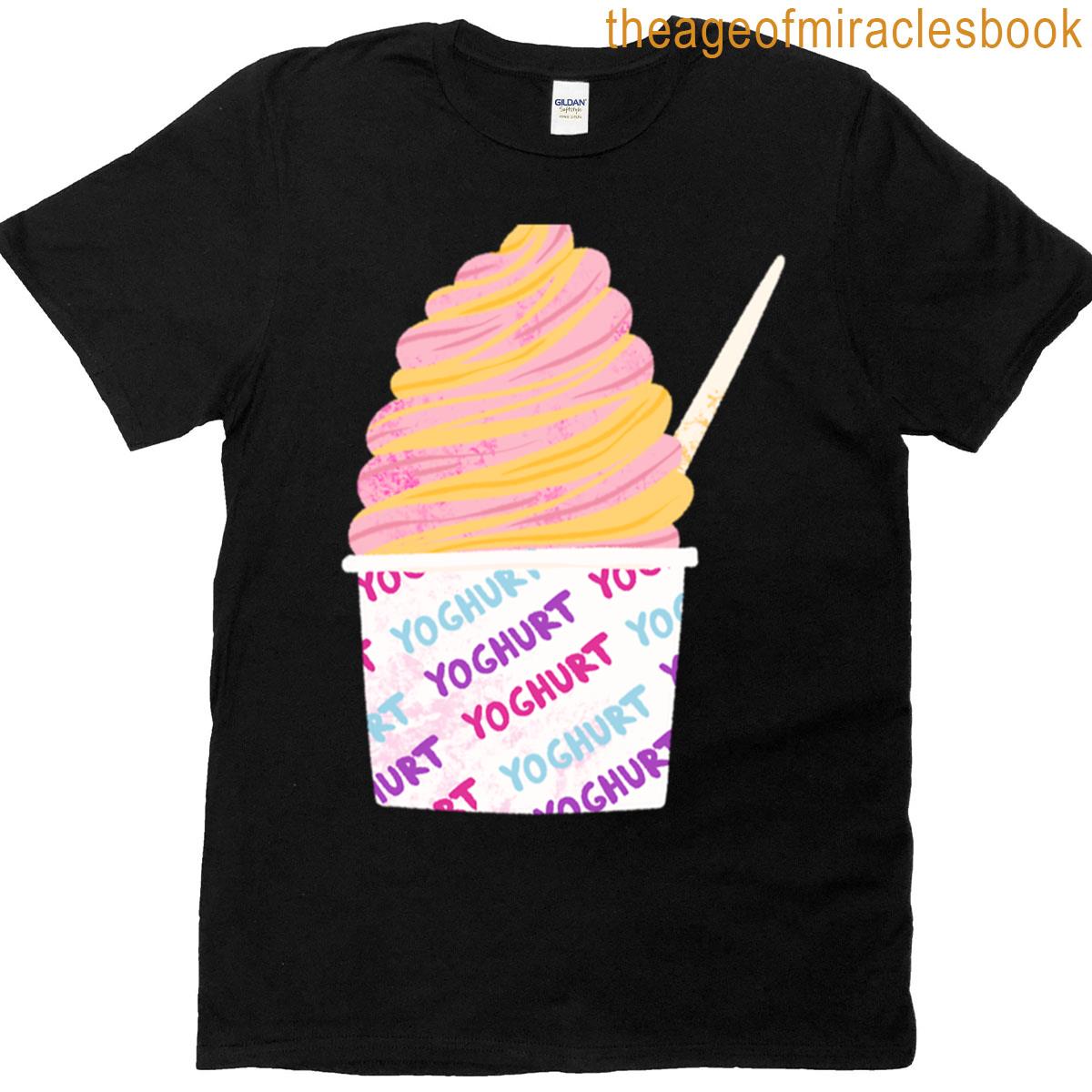 Mediocre Pink And Yellow Frozen Yoghurt Swirls T-shirt