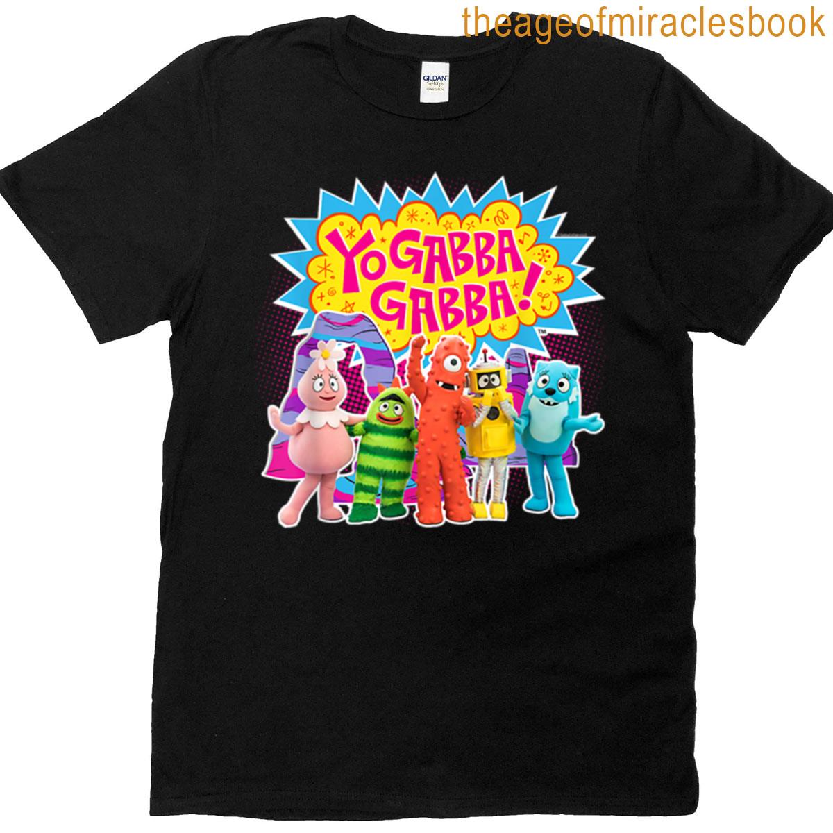 Colorful Character Cutouts Tv Show T-shirt