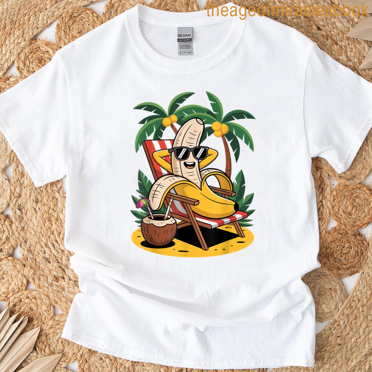 Graphic Banana Lover Summer Vacation Beach Men Women Kids T-shirt