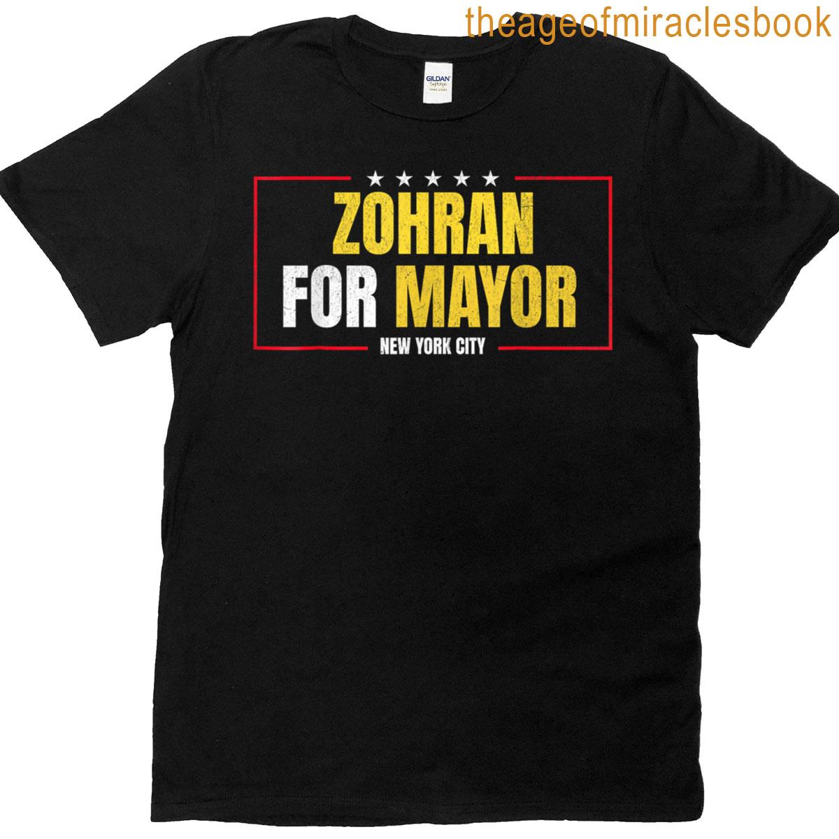 Zohran Mamdani For Nyc Mayor 2025 With Us Flag T-shirt