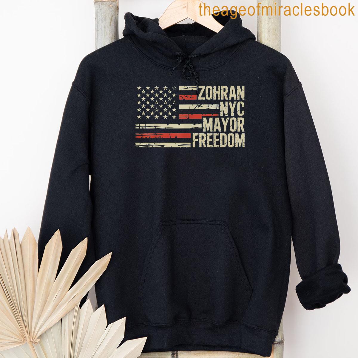 Alternative view of Zohran Nyc Mayor Freedom New York City T-shirt