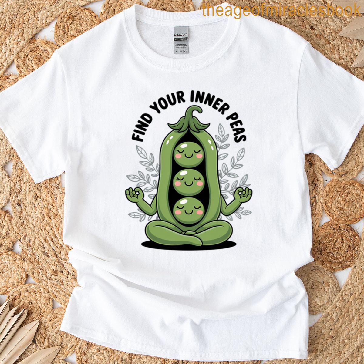 Find Your Inner Peas Yoga Pun T-shirt