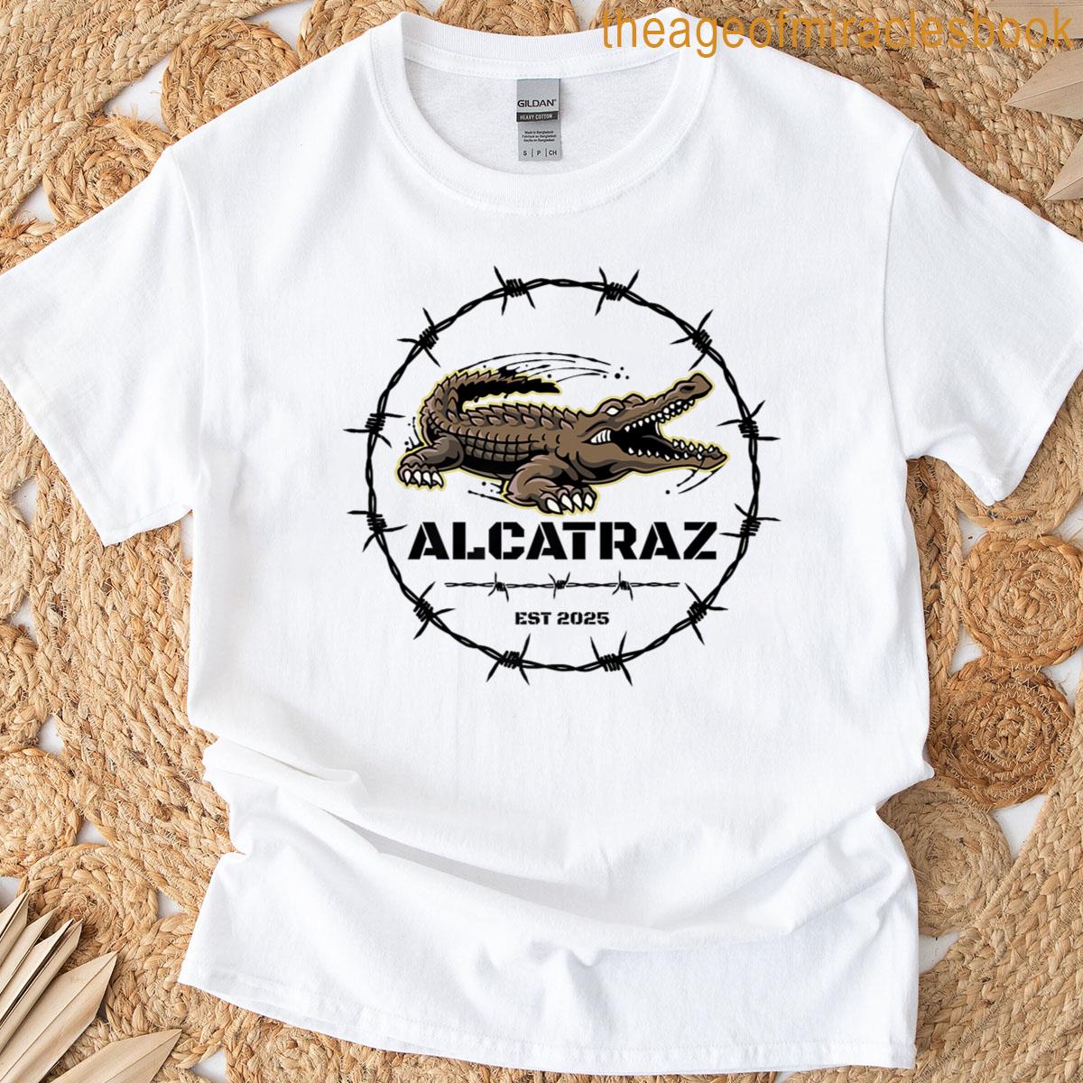 Funny Alligator Alcatraz Jail Florida Everglades Prison Premium T-shirt