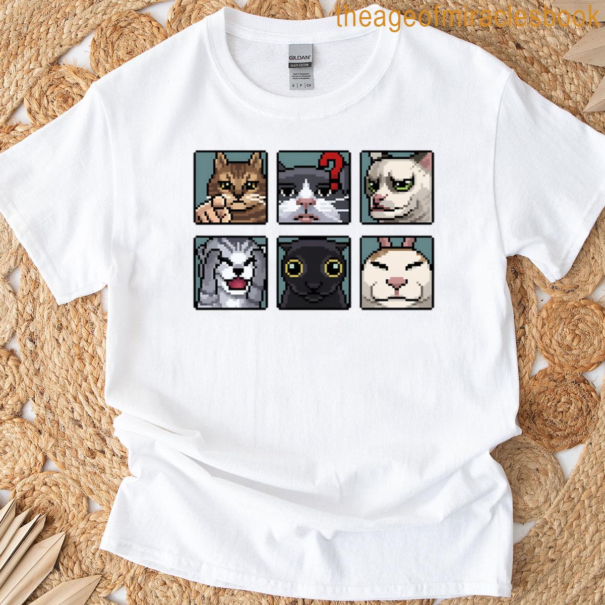 Pixel Cat Memes T-shirt