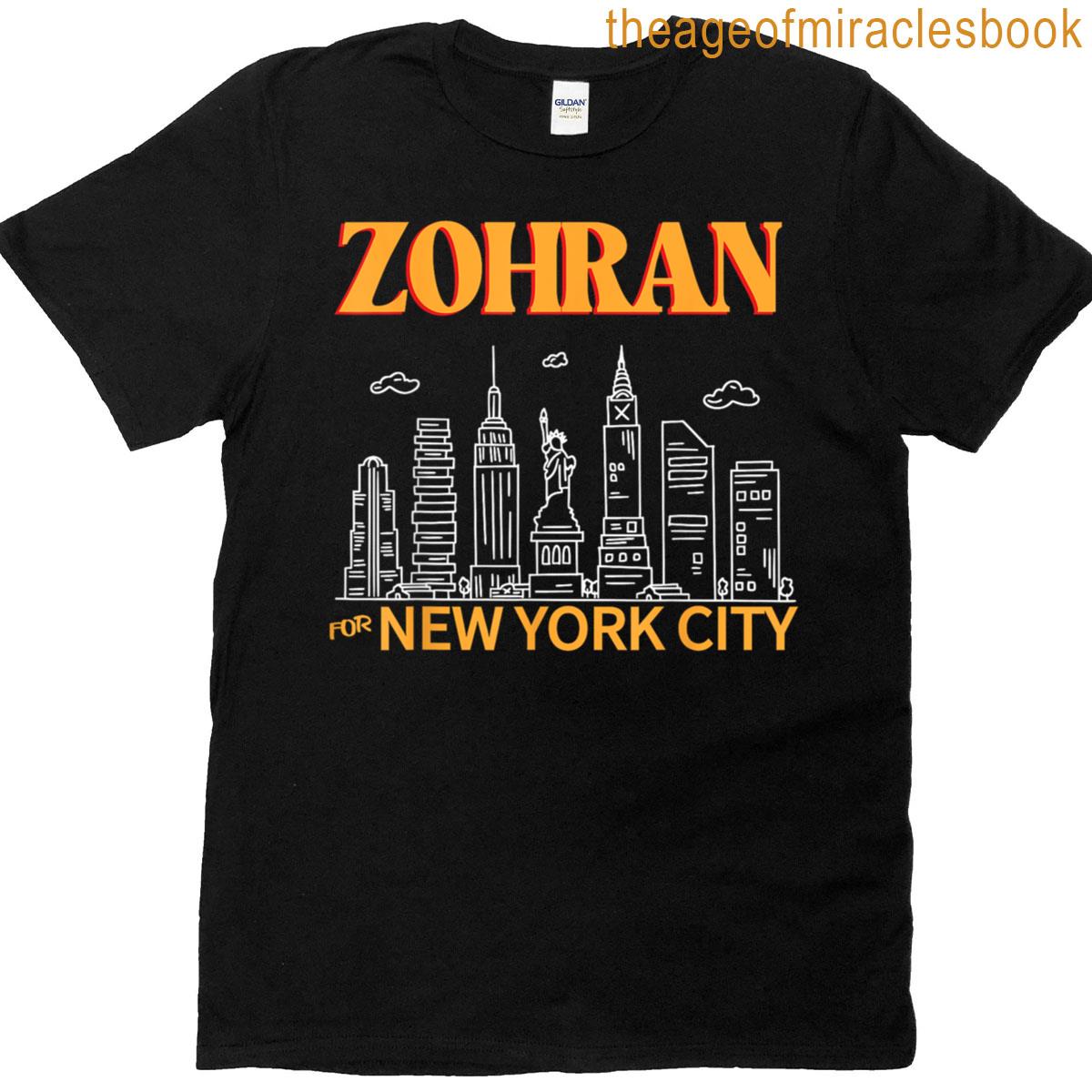 Zohran Mamdani For Nyc Mayor Cool Trendy Progressive Vote T-shirt