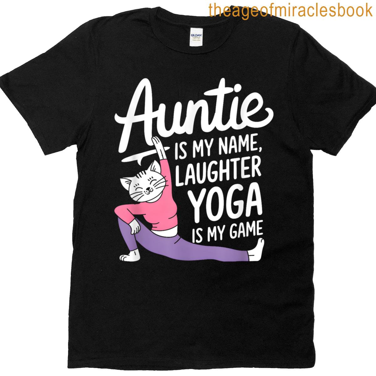 Auntie Yoga Funny Yoga T-shirt