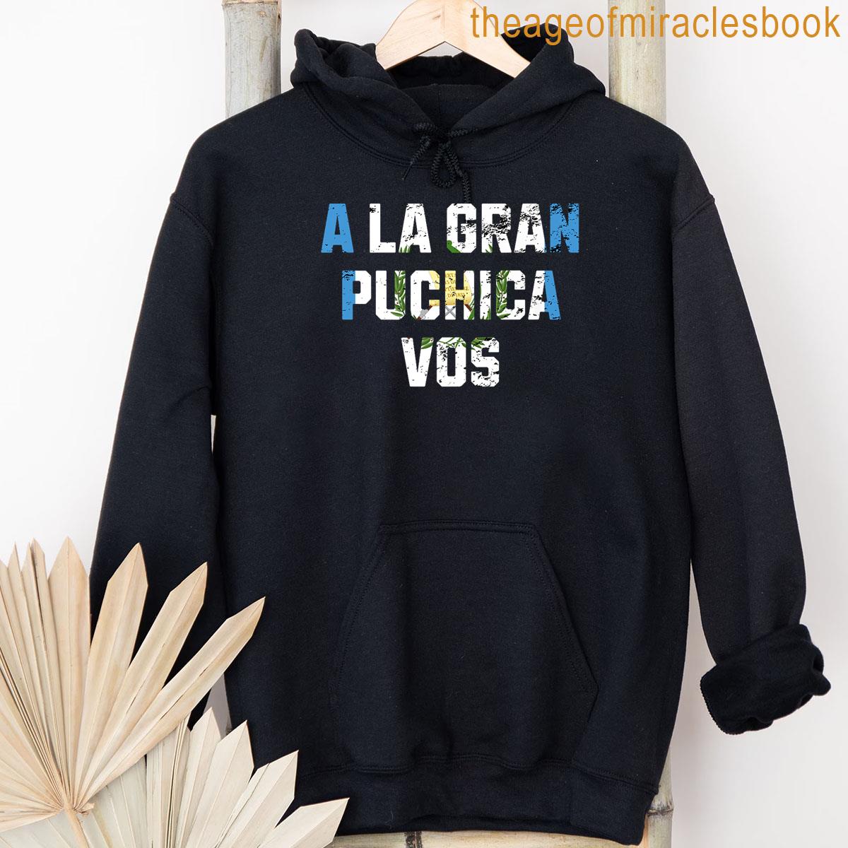 Alternative view of A La Gran Puchica Vos Guatemala Flag Saying Retro Vintage Premium T-shirt