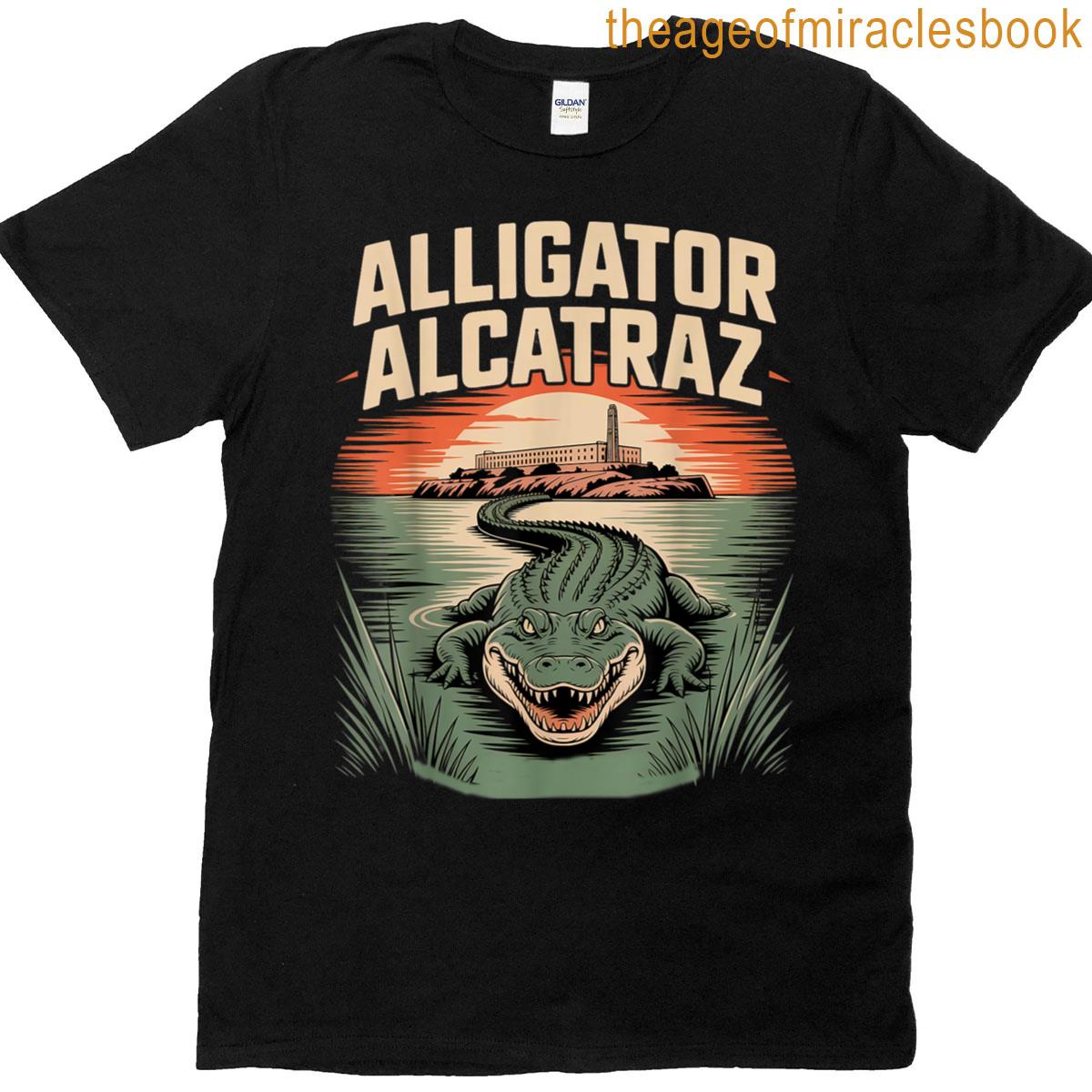 Funny Alligator Alcatraz Escape Everglades Florida Humor T-shirt