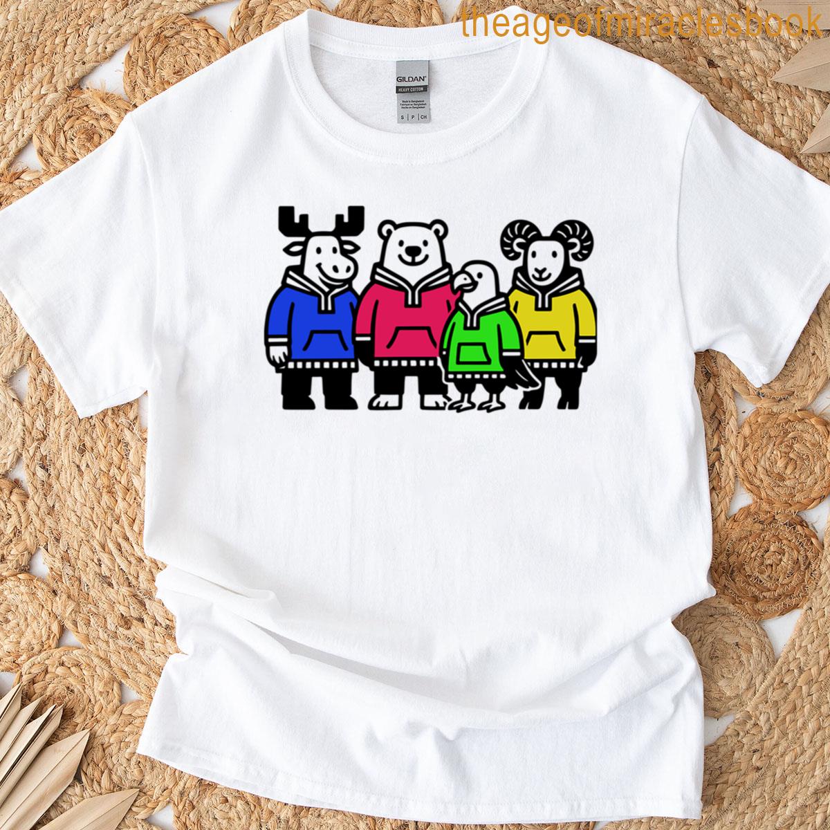 Team Alaska Colorful Squad Design Fun Family Matching Alaska Pride T-shirt