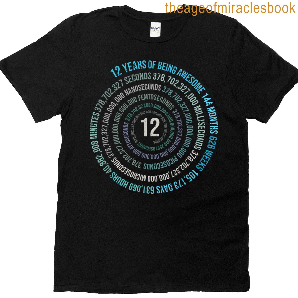 12 Years Birthday Helix 12 Year Boys Girls Birthday T-shirt