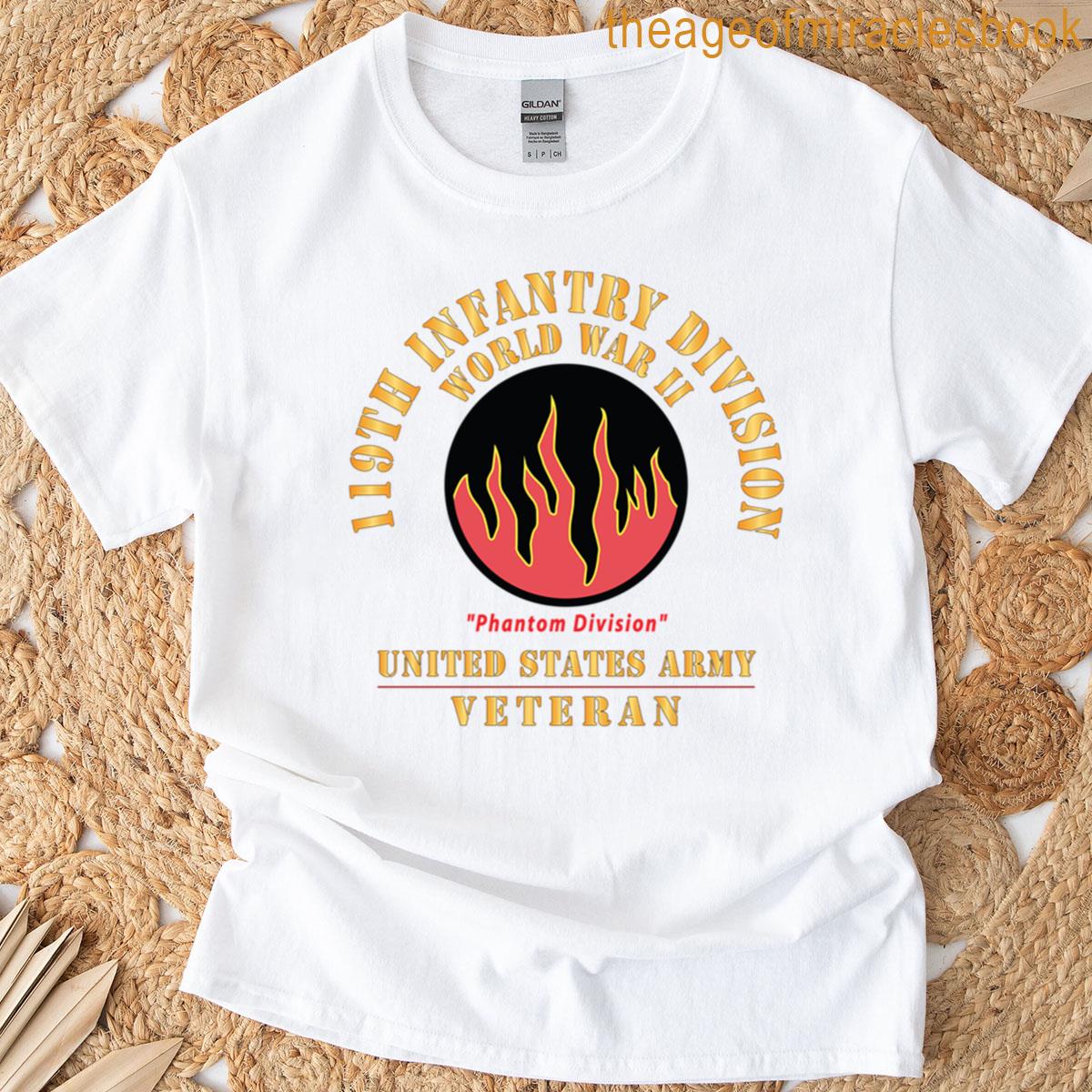 Army – Ssi – 119th Infantry Division – Wwii – Phantom Division – Us Army X 300 T-shirt