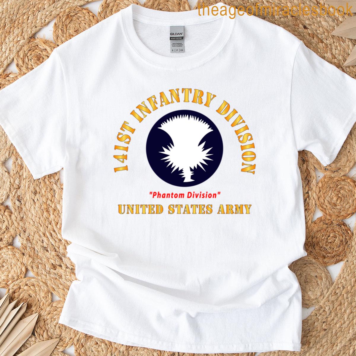 Army – Ssi – 141st Phantom Infantry Division – Phantom Division – Us Army X 300 T-shirt