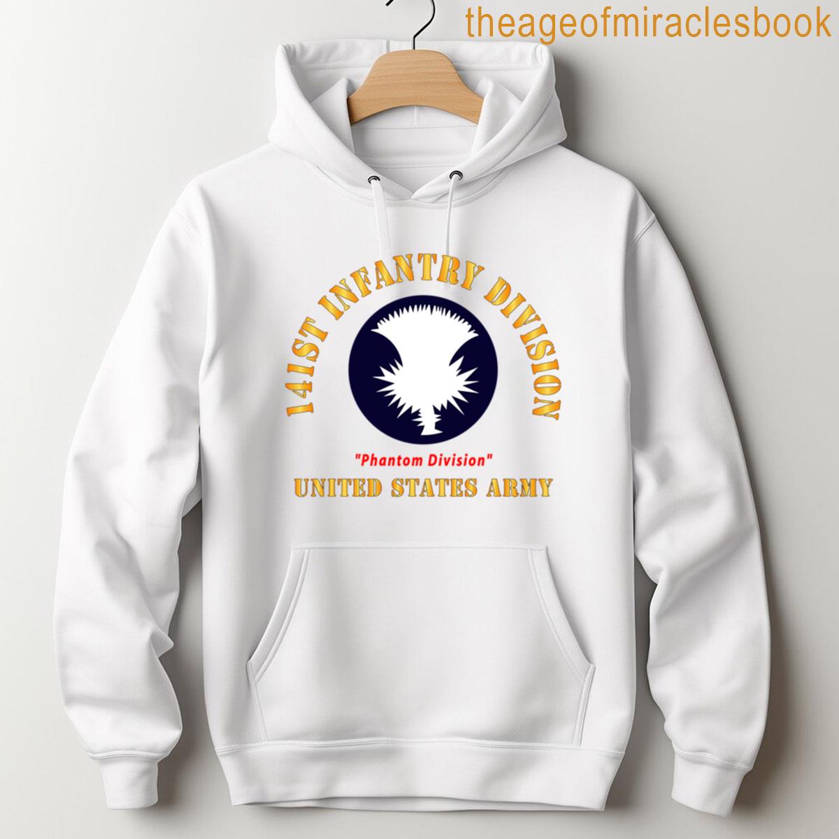 Alternative view of Army - Ssi - 141st Phantom Infantry Division - Phantom Division - Us Army X 300 T-shirt