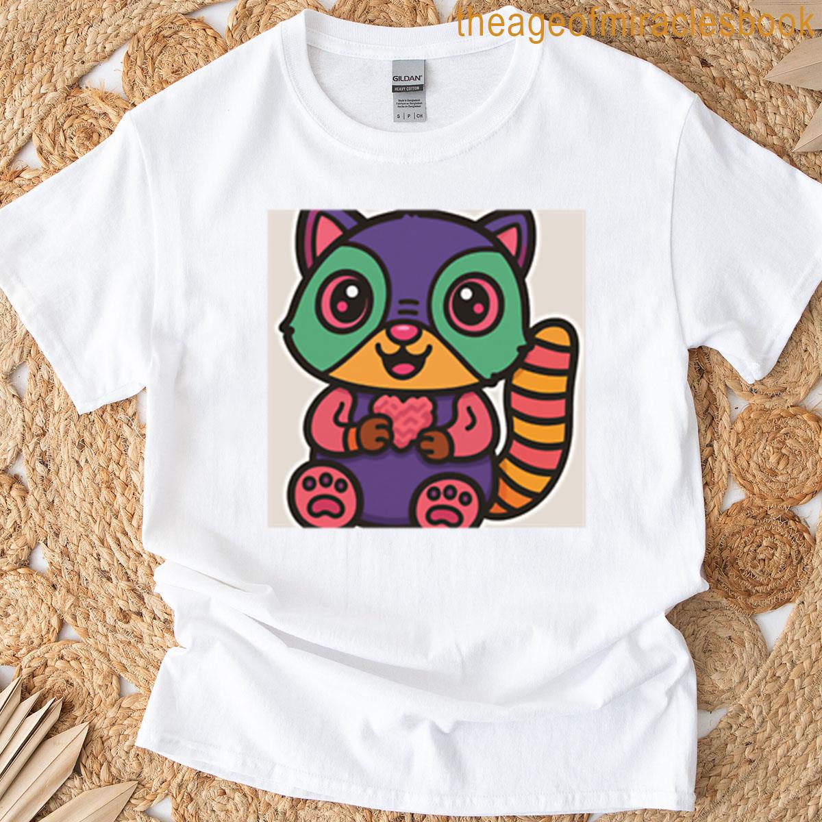 Smiling Raccoon Heart T-shirt