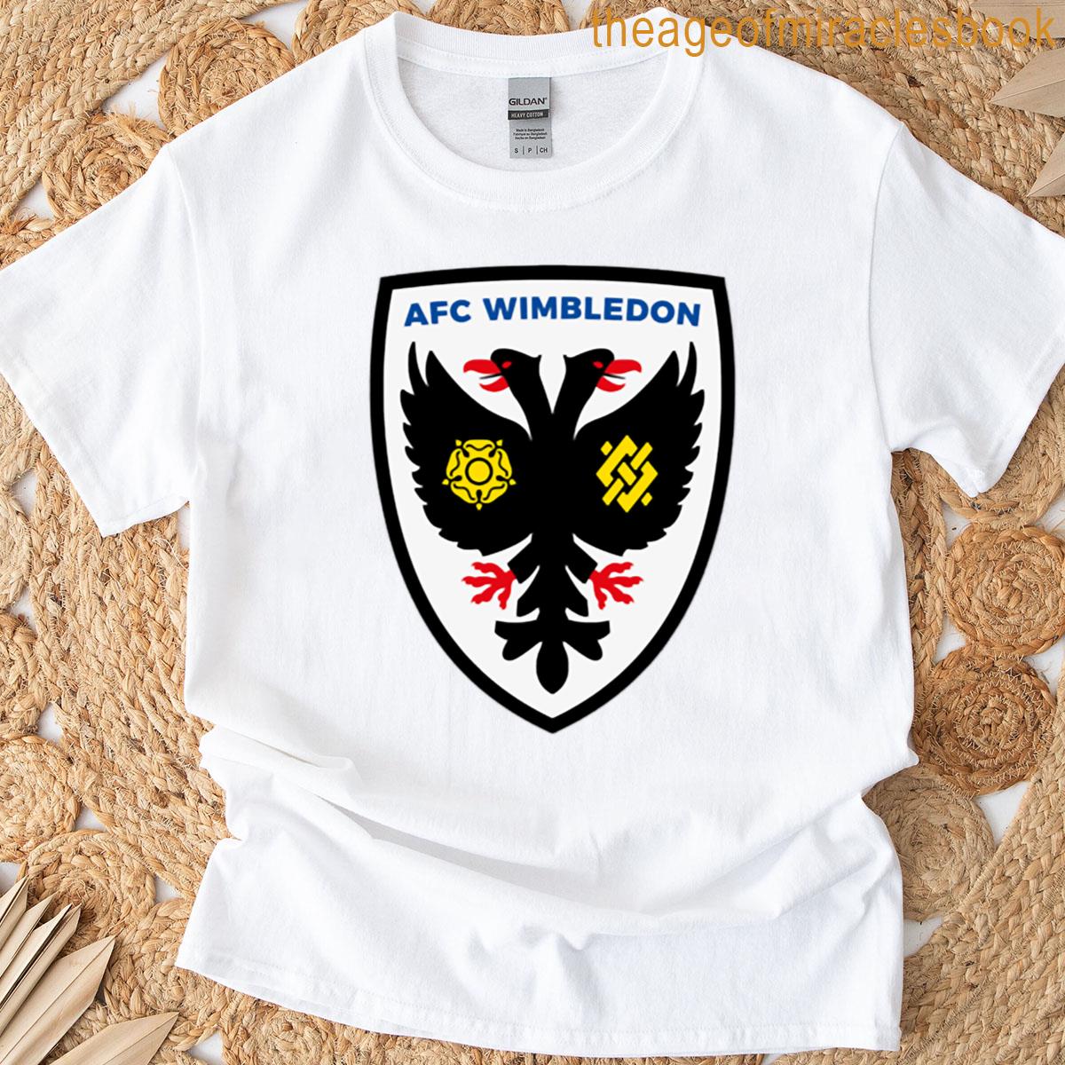 Afc Wimbledon Logo With Pinstripes T-shirt