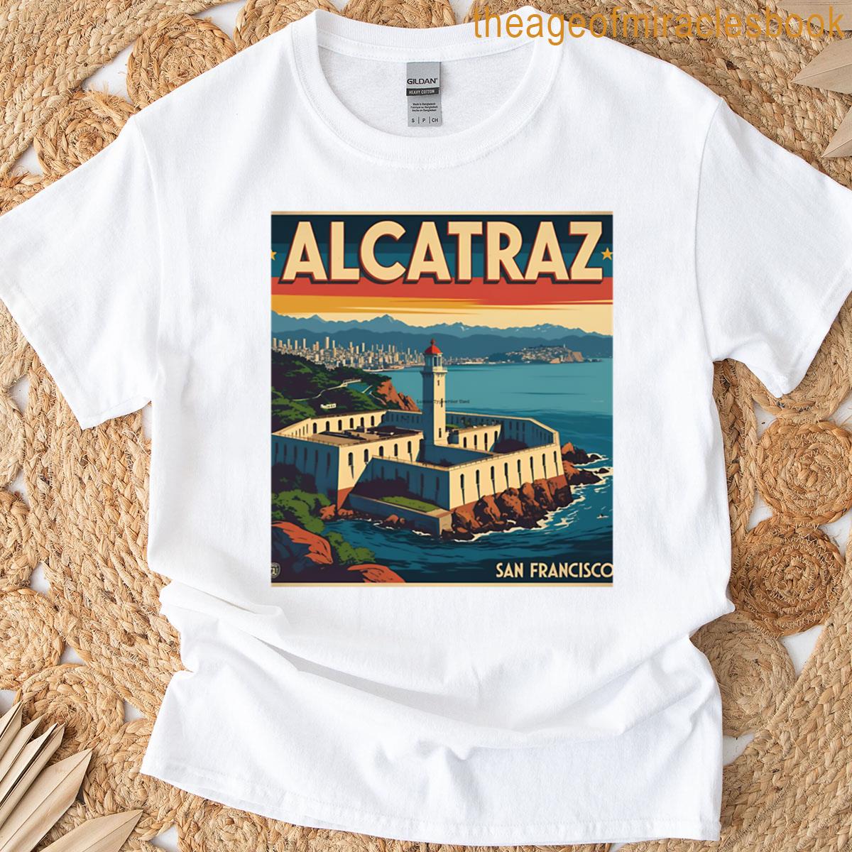 Alcatraz Vintage Poster 1940 Oversized T-shirt