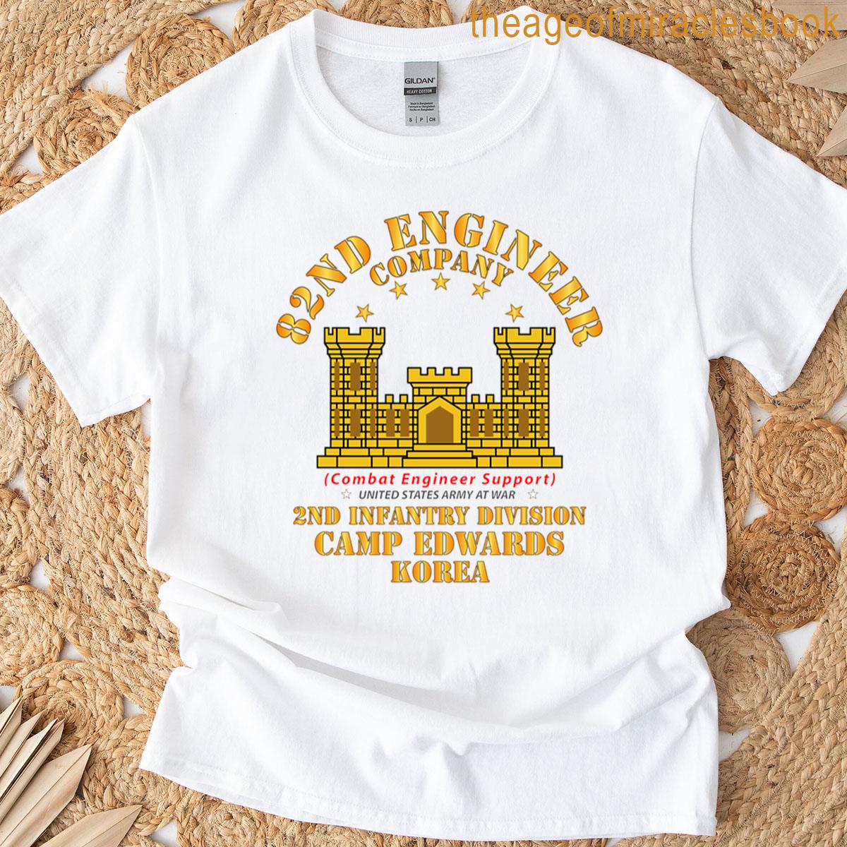 Army – 82nd Engineer Company – Camp Edwards – Korea T-shirt