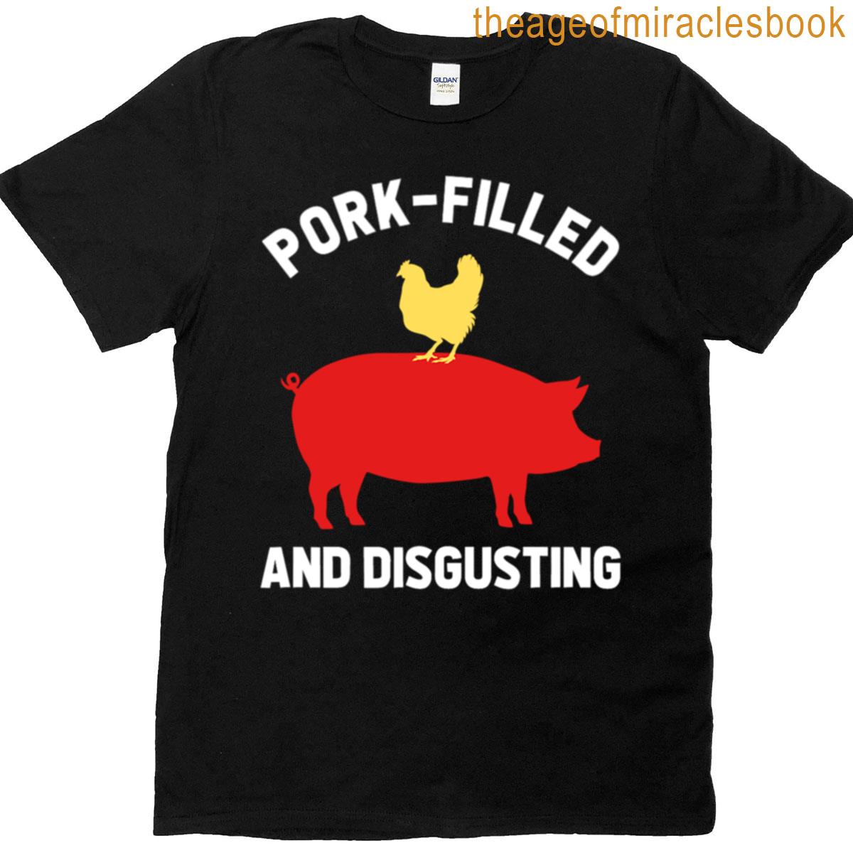 Funny Disgusting Abomination Usa Flag Doge Taco Pig T-shirt