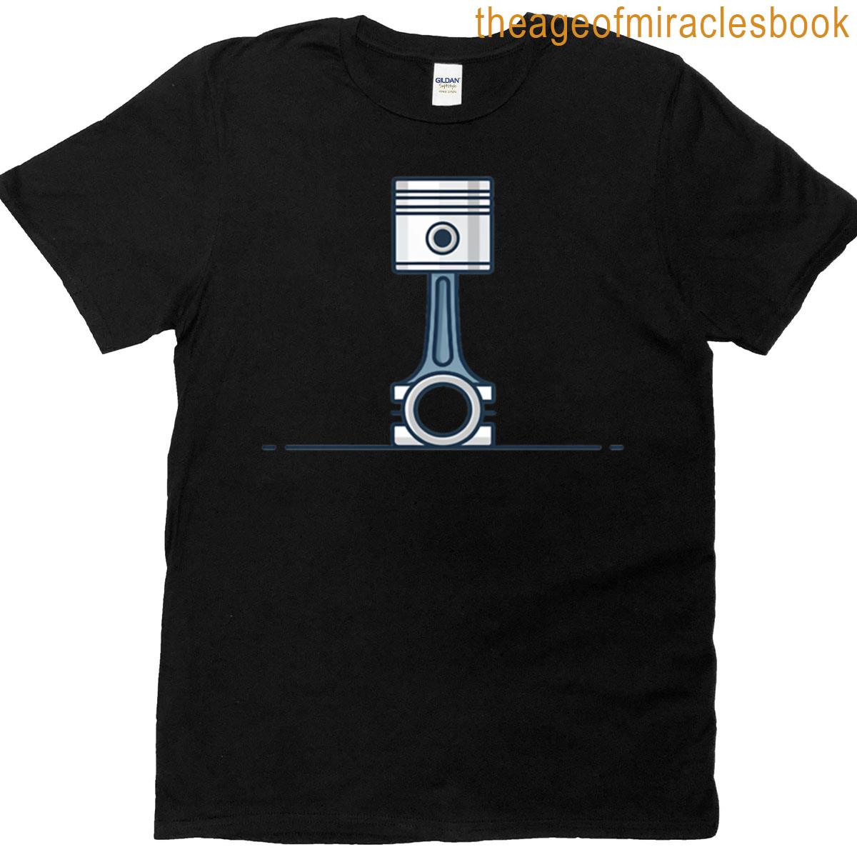Cartoon Design Hand Draw Out Line Illustration Vector Piston T-shirt