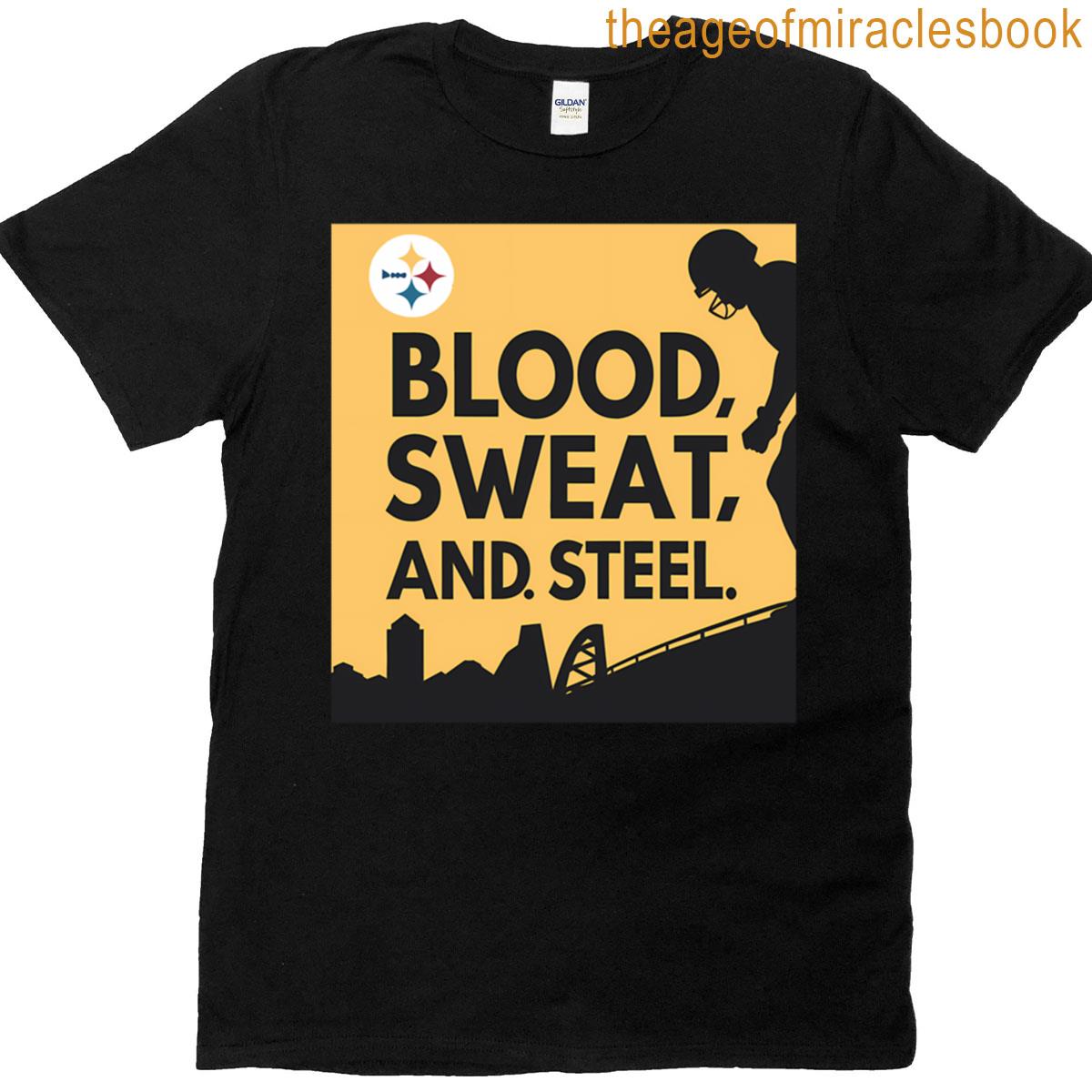 Grit Glory Steel Citys Athletic Heartbeat T-shirt