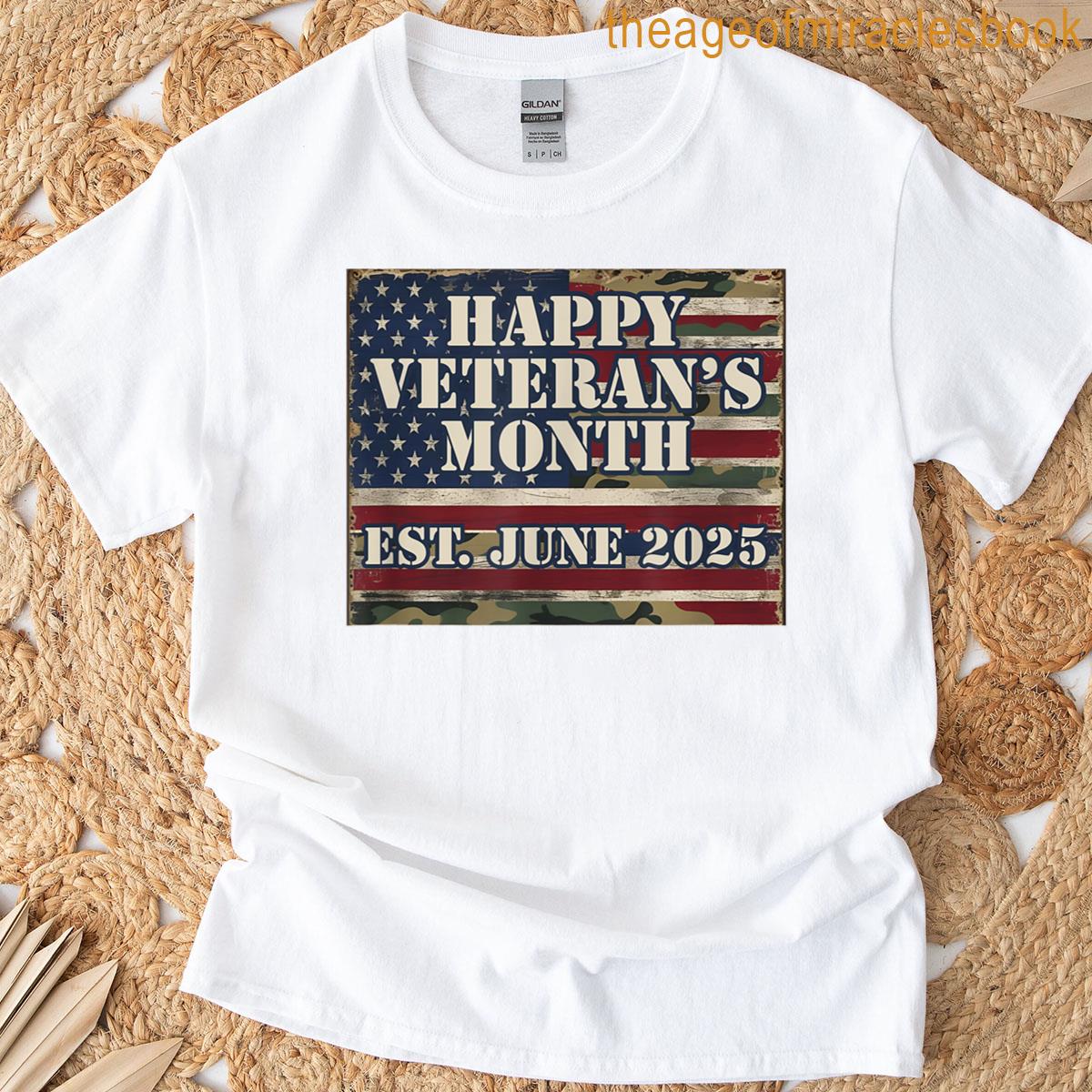 June Veteran Month 2025 Happy Veterans Month Appreciation T-shirt