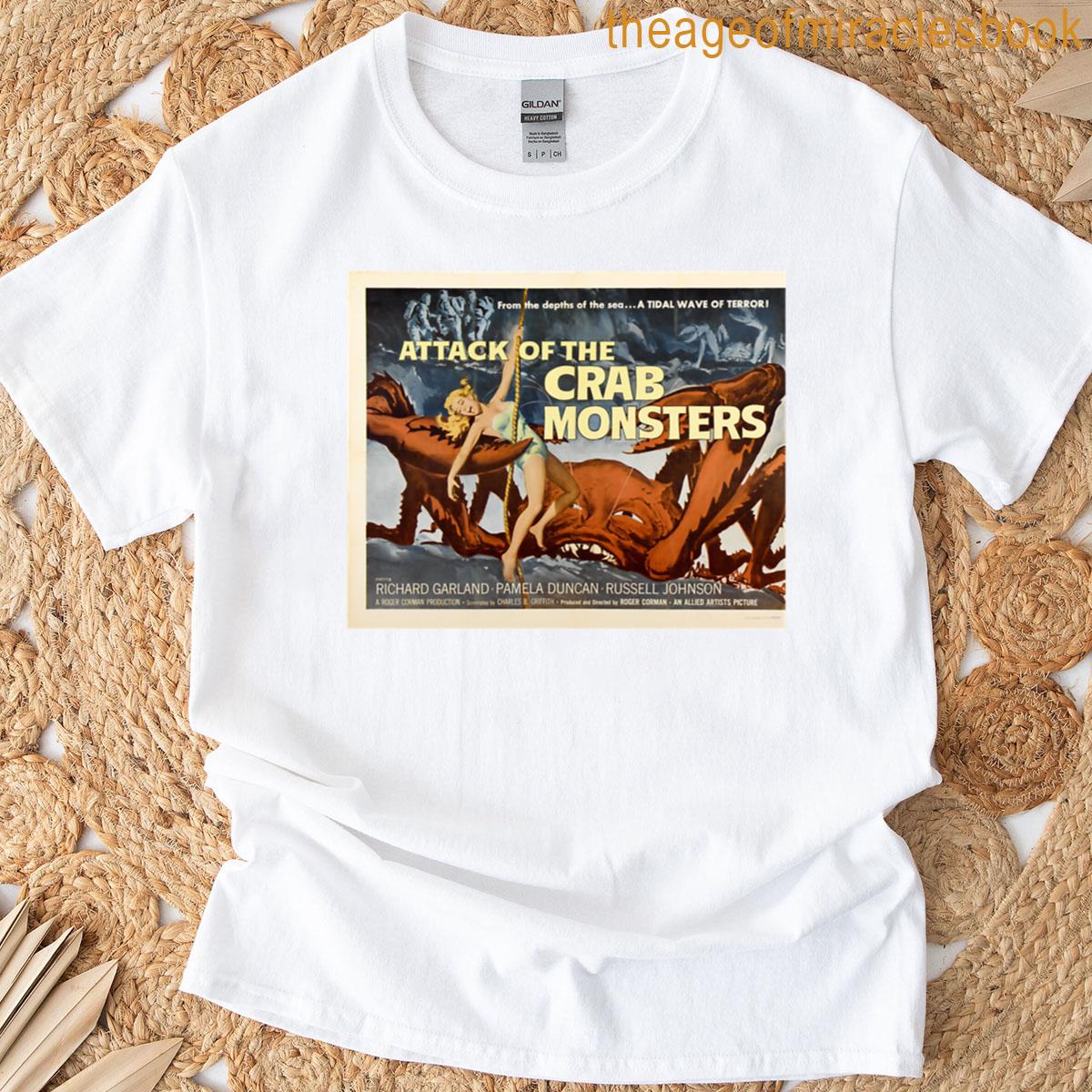 1957 Attack Of The Crab Monsters Movie Poster – Vintage Posters T-shirt