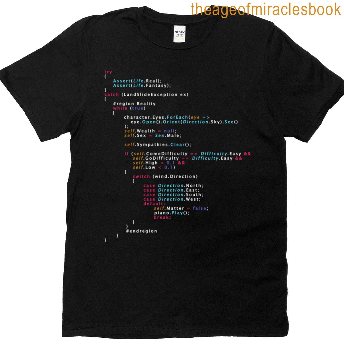 Is This The Real Life Coding Programming Color T-shirt