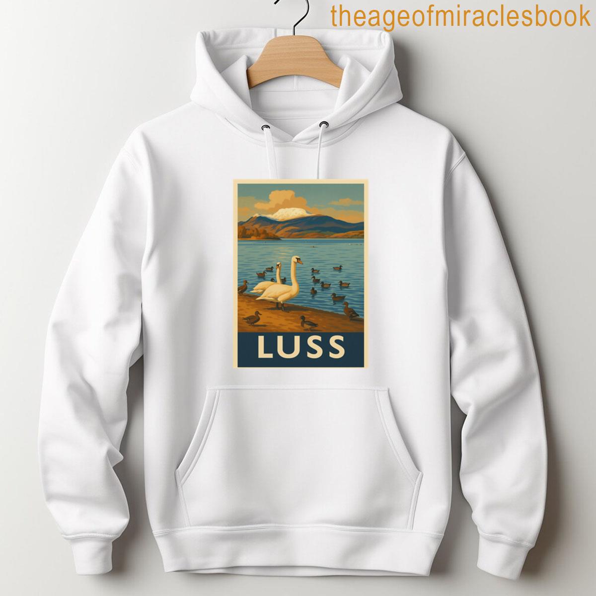 Alternative view of Vintage Travel Poster Luss Loch Lomond Scotland Premium T-shirt