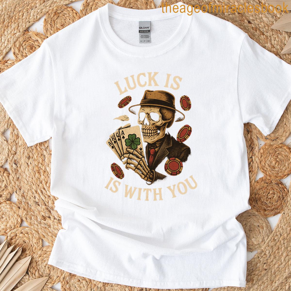Lucky Skull Vintage Poker Style Oversized T-shirt