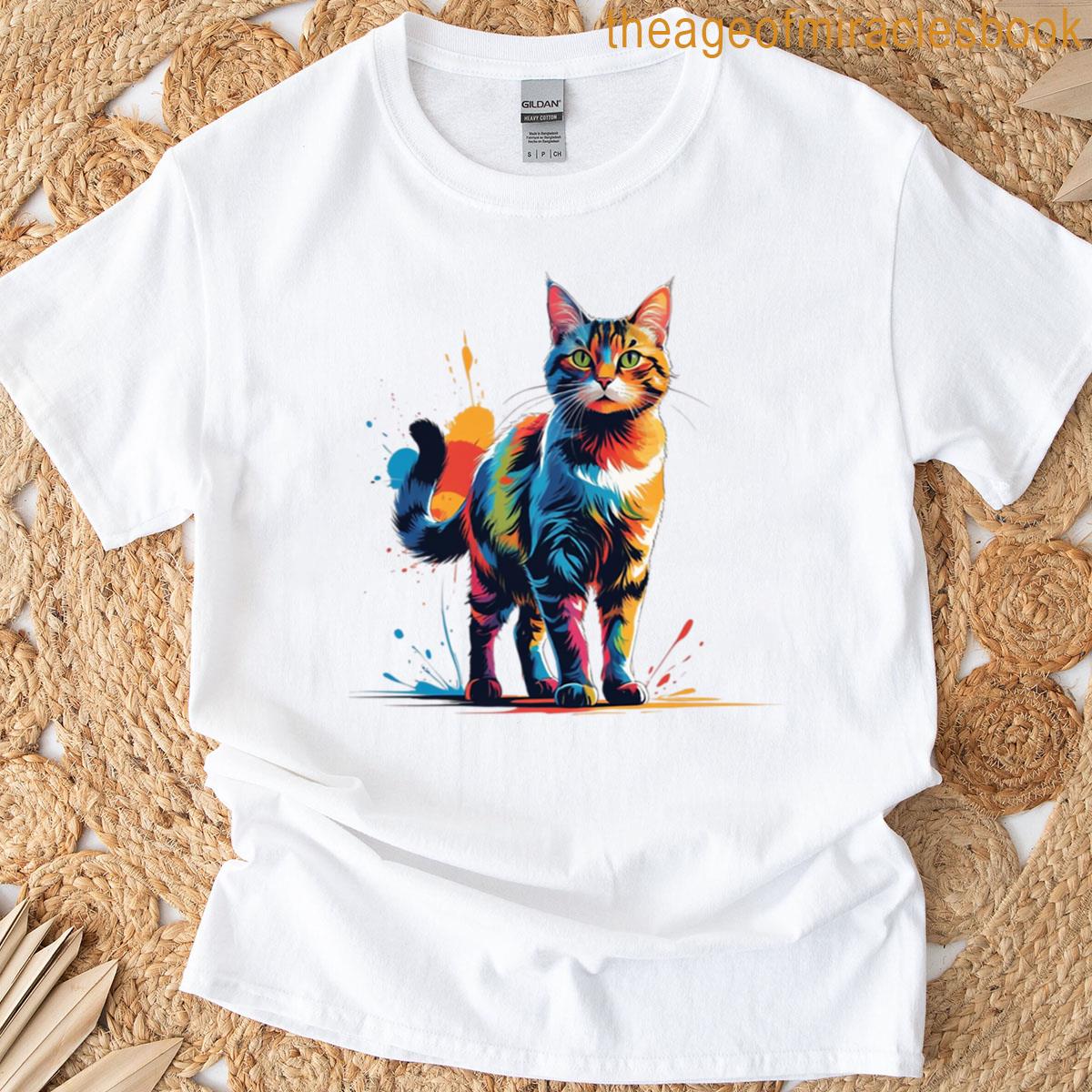 Cute Cat Vibes Funny Sweet Feline Graphic For Pet Lovers T-shirt