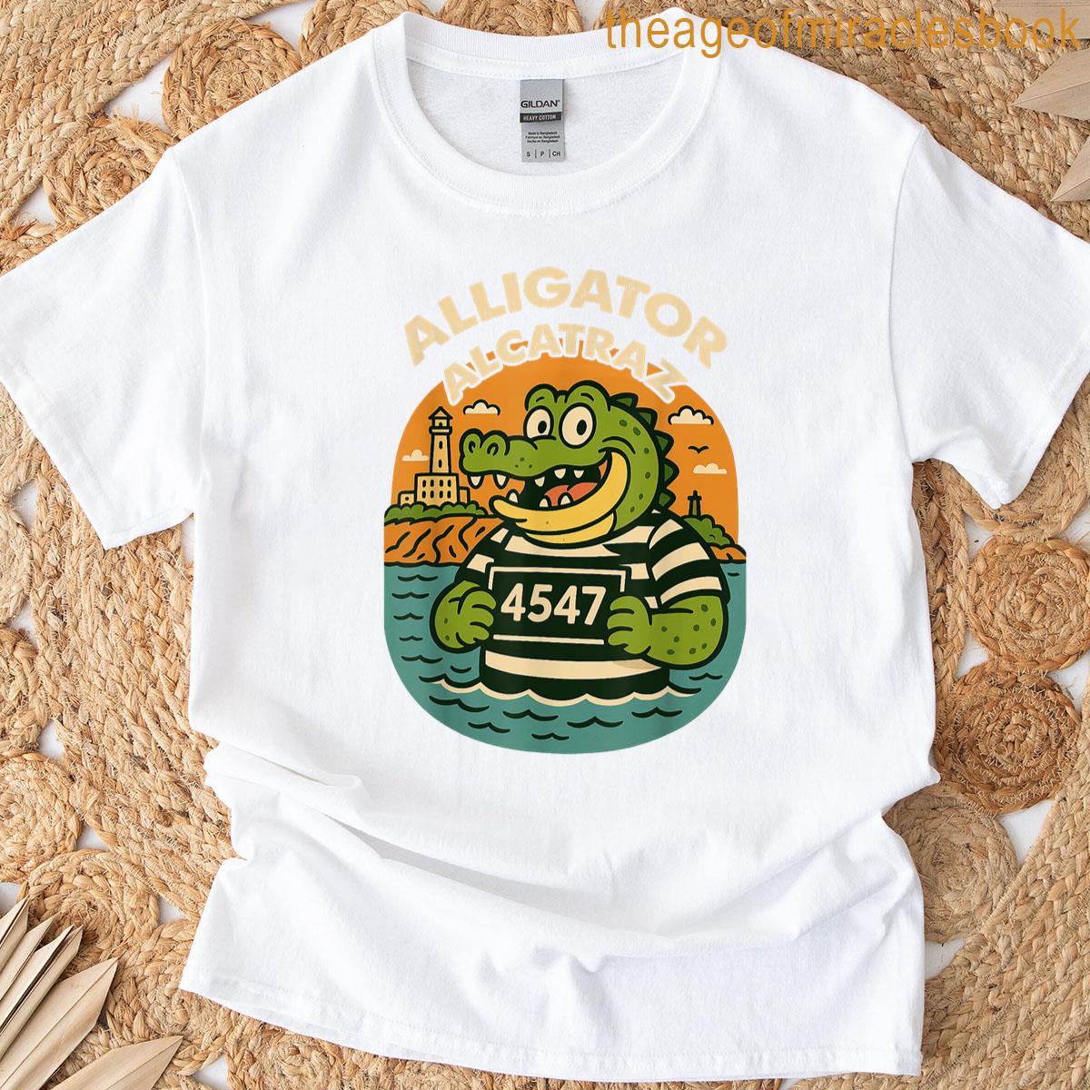 Funny Alligator Alcatraz 45 47 T-shirt