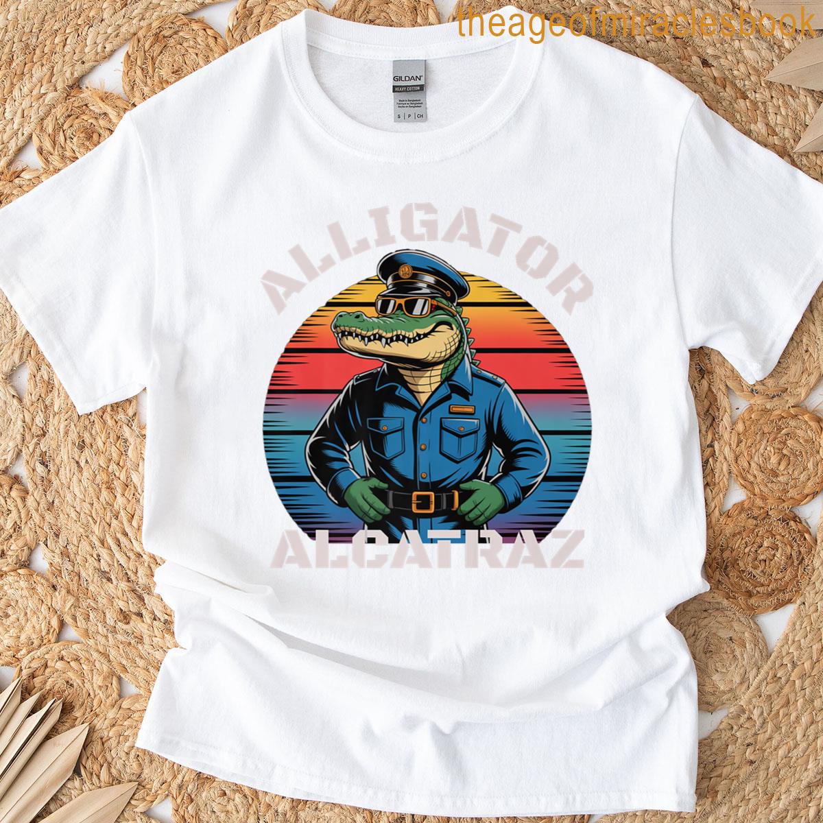 Funny Alligator Alcatraz Florida Everglades Prison Gator Premium T-shirt