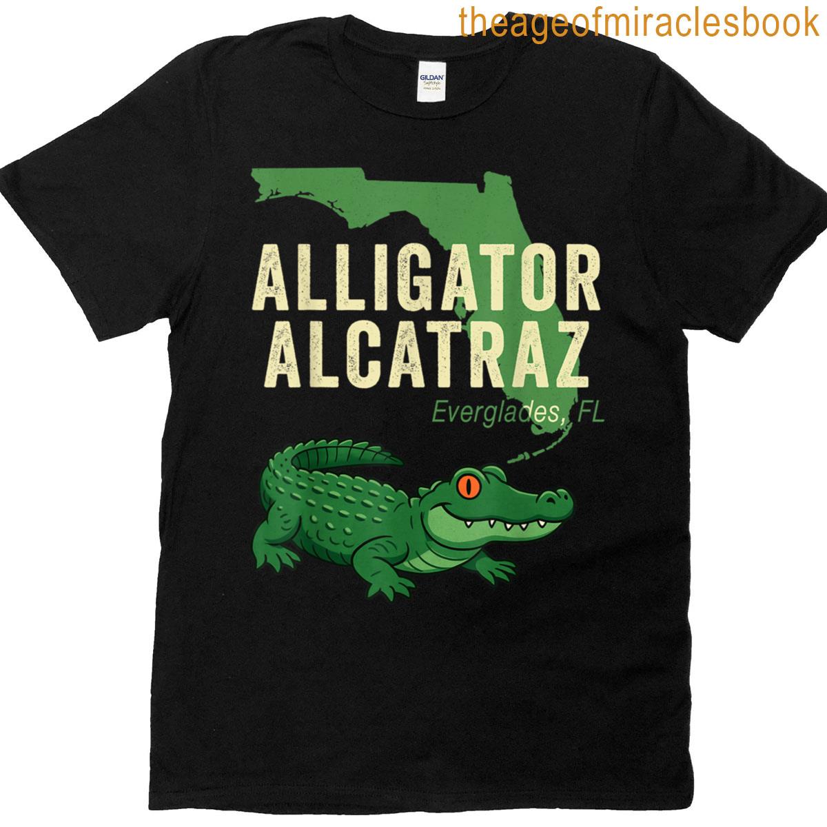 Funny Alligator Alcatraz Florida T-shirt