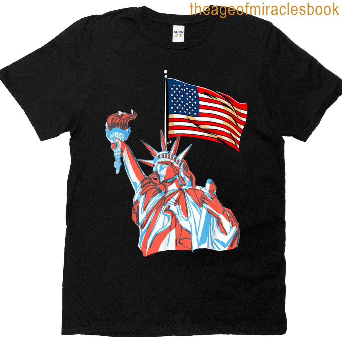 Graphic Usa Design American Flag T-shirt