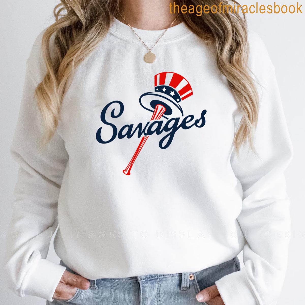 Yankees Savages Shirt Savages In The Box Hoodie New York Yankees