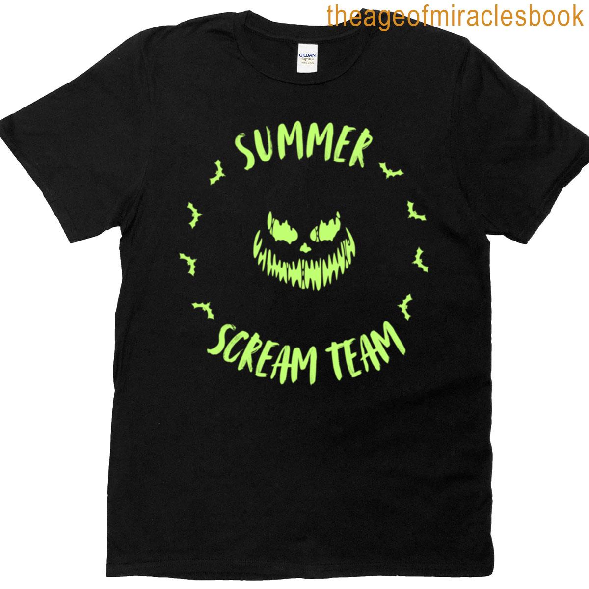 Summer Scream Team Spooky Graphic Tee Summerween Halloween In Summer T-shirt
