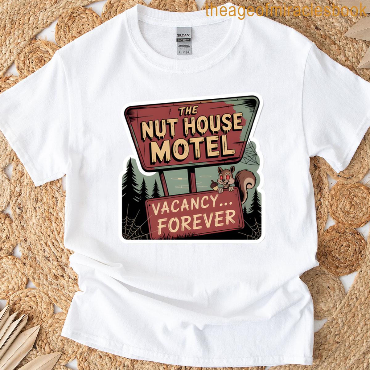 The Nut House Motel Spooky Retro Horror Sticker T-shirt