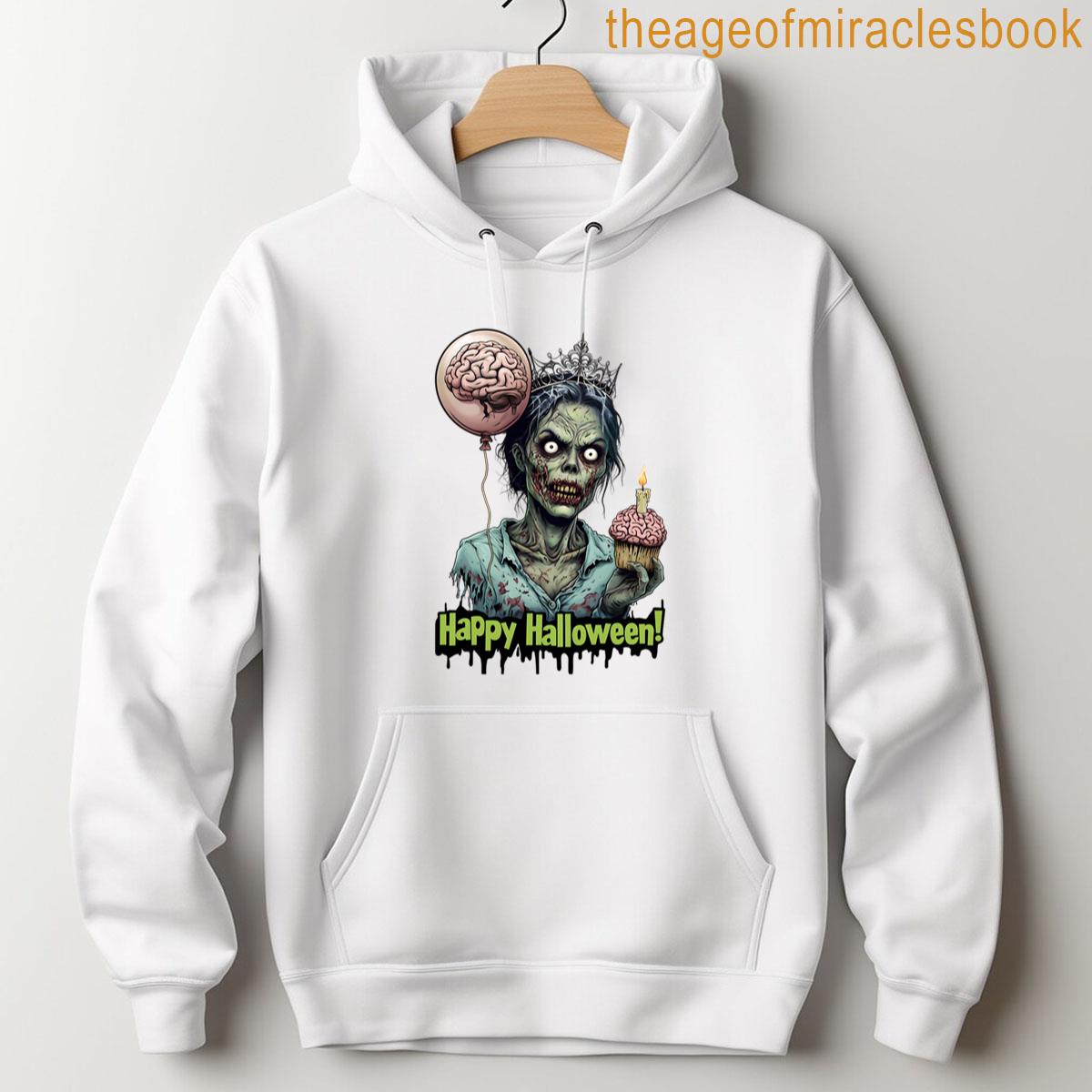 Alternative view of Zombie Halloween Queen T-shirt