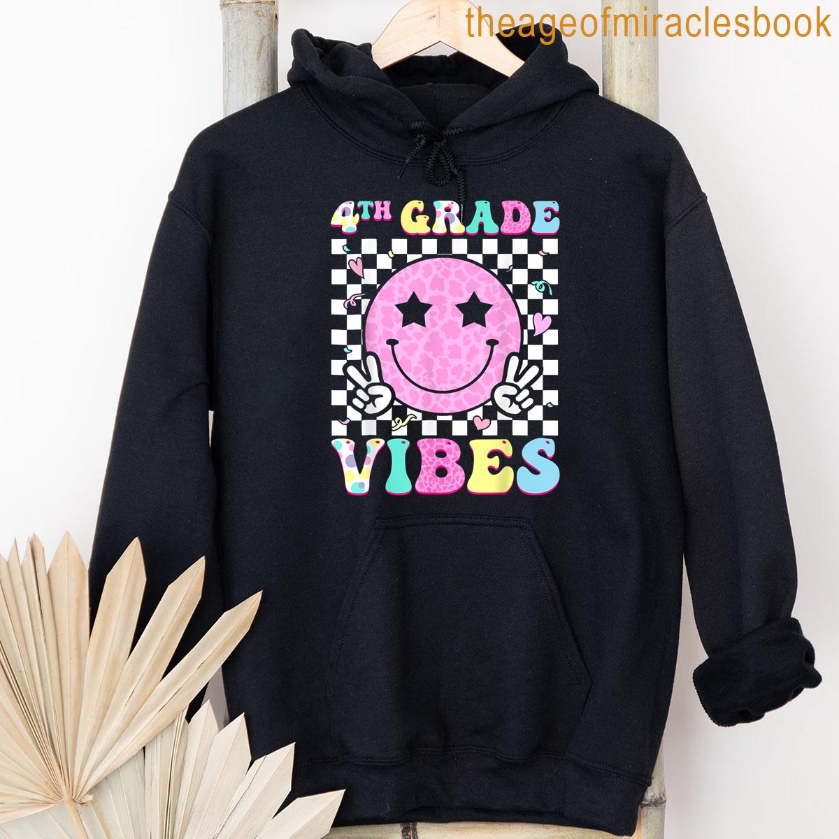 Alternative view of 4th Grade Vibes Groovy Back To School Fourth Grade Girls Kid T-shirt