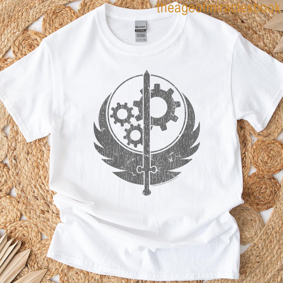 Fallout Video Game Brotherhood Of Steel Logo T-shirt