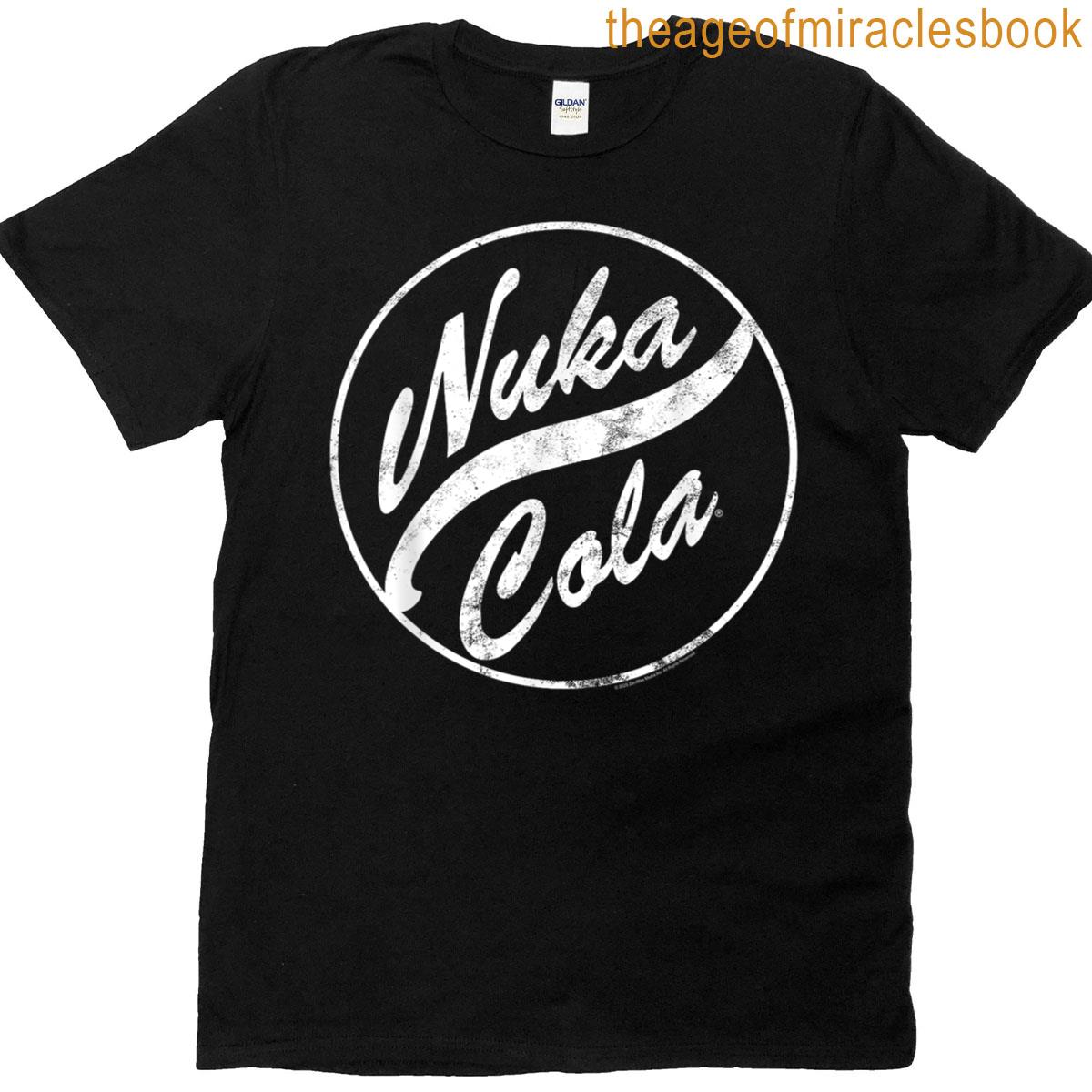 Fallout Video Game Nuka Cola Distressed Round Logo T-shirt