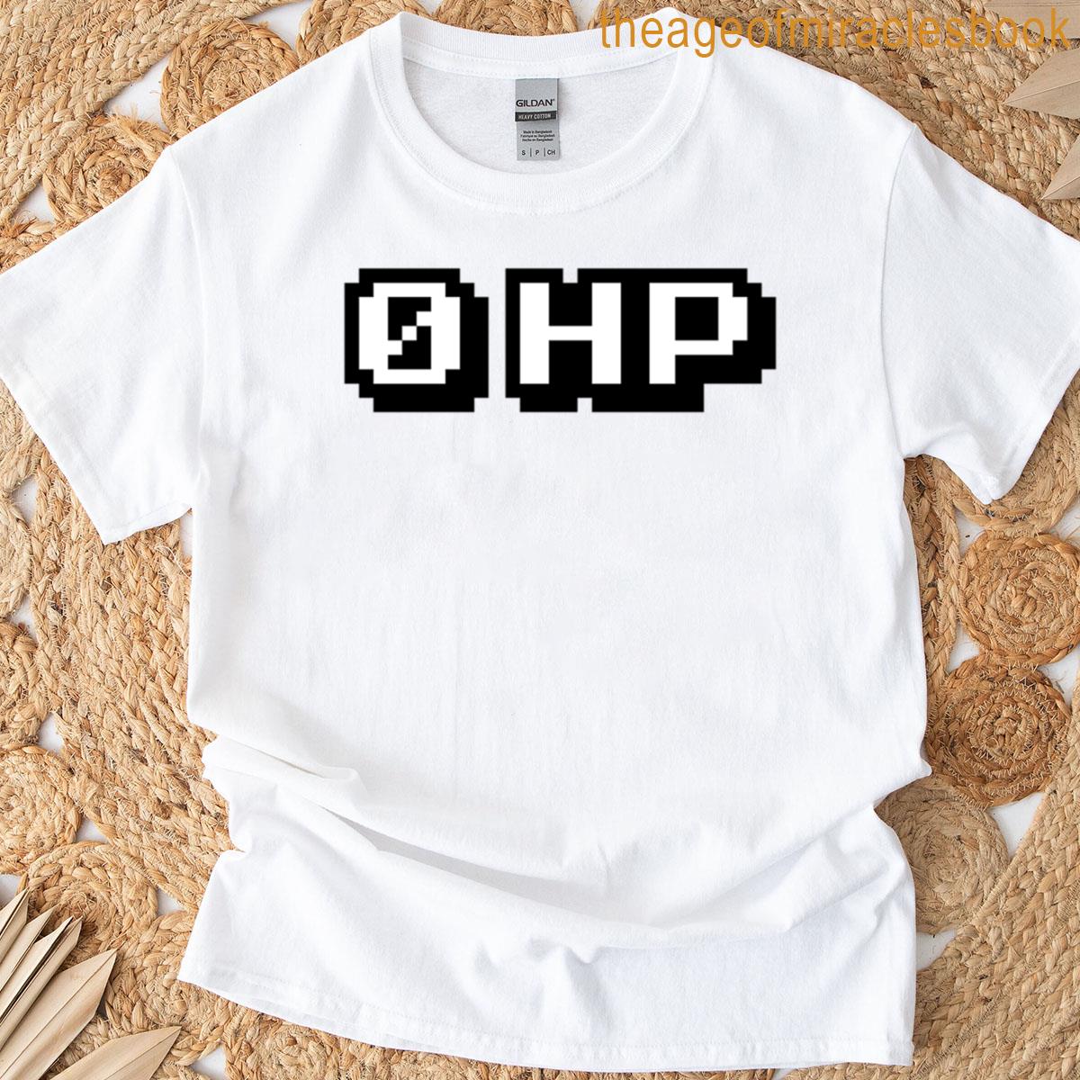 0 Hp Gaming Memes In Pixel Typography Oversized T-shirt