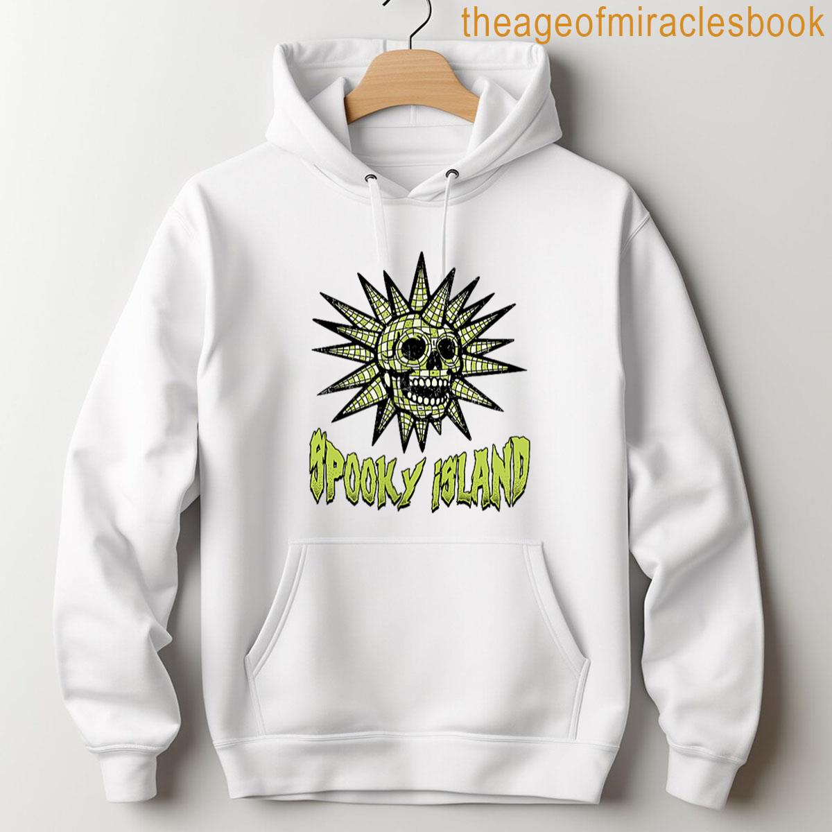 Alternative view of 2 Sided Retro Spooky Island Est 2002 Amusement Park Island T-shirt
