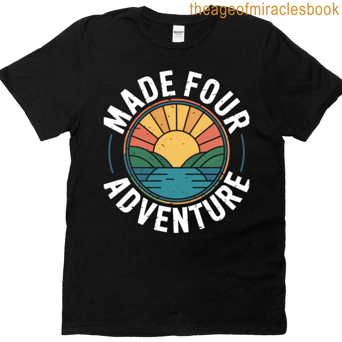 4th Birthday Bday Party Funny Camping Lovers T-shirt
