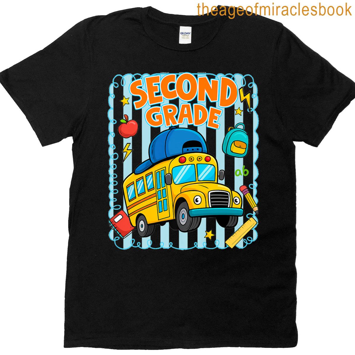 2nd Grade Squad School Bus Back To School Teacher Student Premium T-shirt